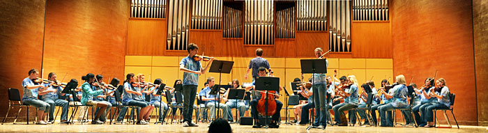 Students at String Camp